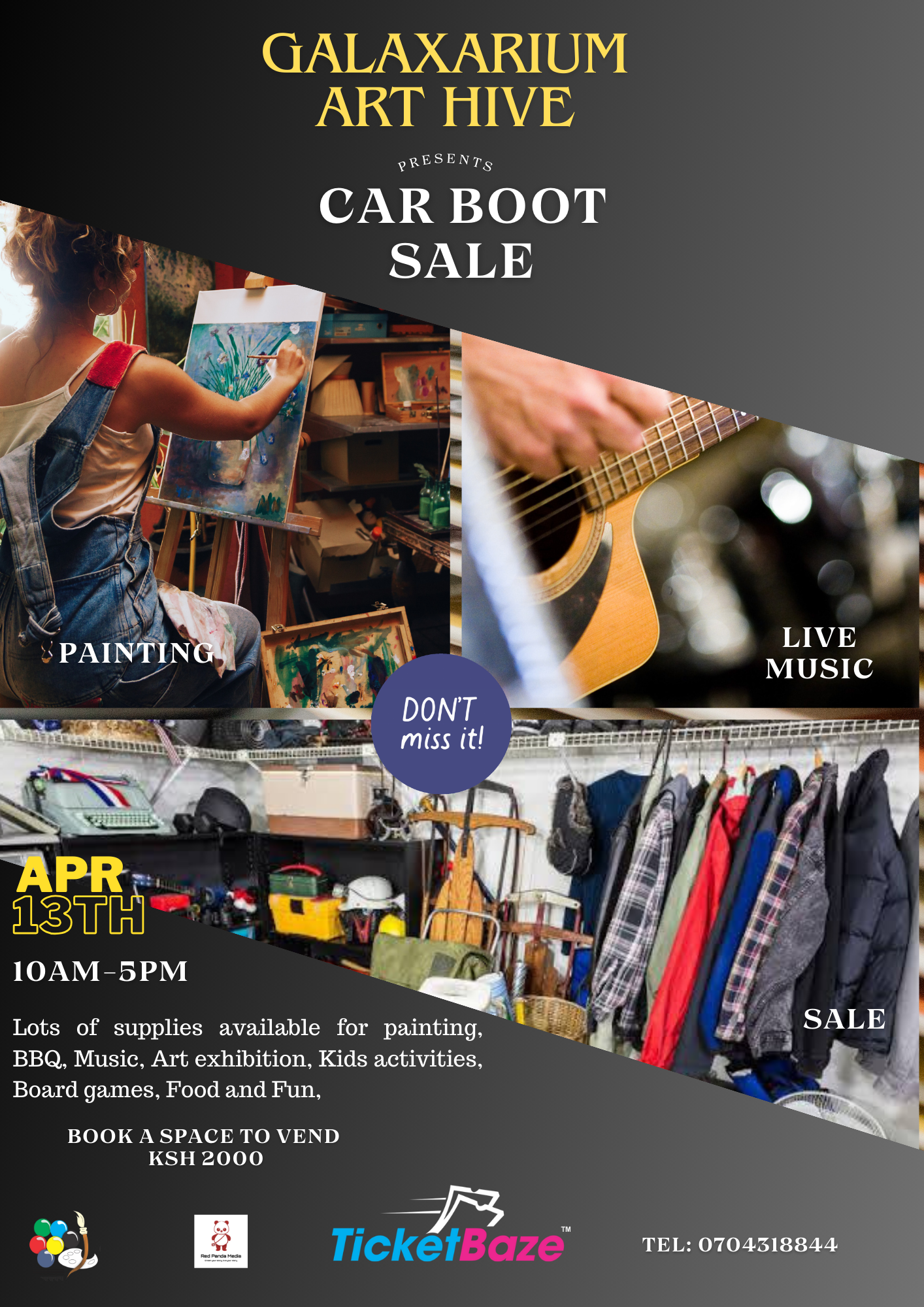 Galaxarium Art Hive Presents Car Boot Sale